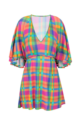 Product Front: Rio De Sol Vestito Da Spiaggia Tulip-Garden Mini Dress