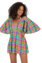 Carica l&#39;immagine nel visualizzatore di Gallery, Model Front: Rio De Sol Mini Dress Tulip-Garden Mini Dress
