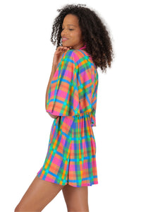 Image 04: Rio De Sol Vestito Da Spiaggia Tulip-Garden Mini Dress
