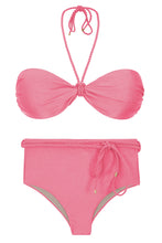 Carica l&#39;immagine nel visualizzatore di Gallery, Set Shimmer-Confetti Twist Belted-High-Waist
