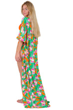 Carica l&#39;immagine nel visualizzatore di Gallery, Green Bloom Long Dress
