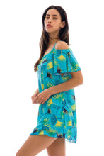 Carica l&#39;immagine nel visualizzatore di Gallery, Saida Flower Geometric Off Shoulder
