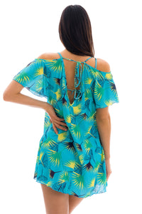 Saida Flower Geometric Off Shoulder