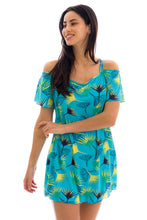 Carica l&#39;immagine nel visualizzatore di Gallery, Saida Flower Geometric Off Shoulder
