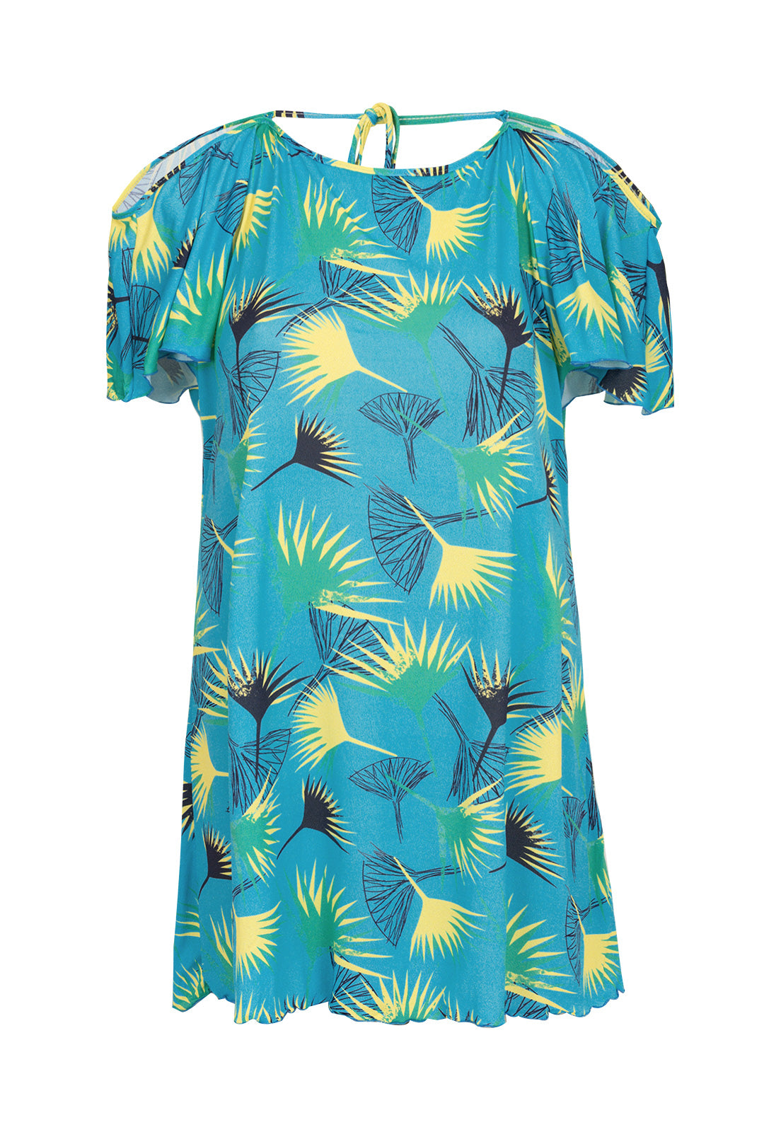 Saida Flower Geometric Off Shoulder